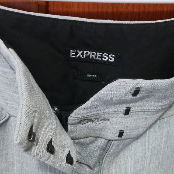Express Light Gray Women's Trousers - Picture 2 of 13